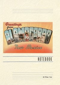 bokomslag Vintage Lined Notebook Greetings from Alamogordo, New Mexico