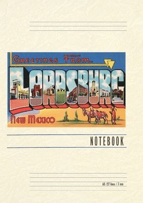 Vintage Lined Notebook Greetings from Lordsburg, New Mexico 1