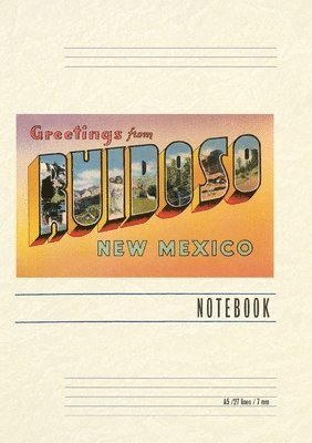 Vintage Lined Notebook Greetings from Ruidoso, New Mexico, Häftad