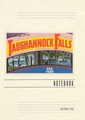 Vintage Lined Notebook Greetings from Taughannock Falls, New York 1