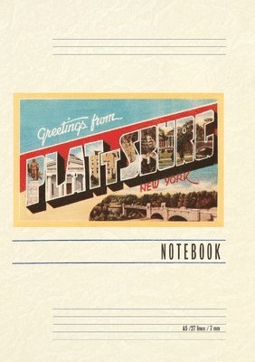 Vintage Lined Notebook Greetings from Plattsburg, New York, Häftad