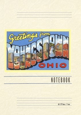 Vintage Lined Notebook Greetings from Youngstown 1