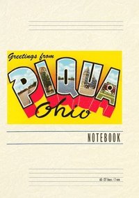 bokomslag Vintage Lined Notebook Greetings from Piqua