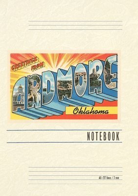 Vintage Lined Notebook Greetings from Ardmore 1