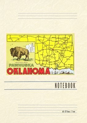 Vintage Lined Notebook Greetings from Pawhuska 1