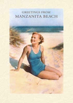 Vintage Lined Notebook Greetings from Manzanita Beach 1