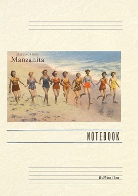 bokomslag Vintage Lined Notebook Greetings from Manzanita