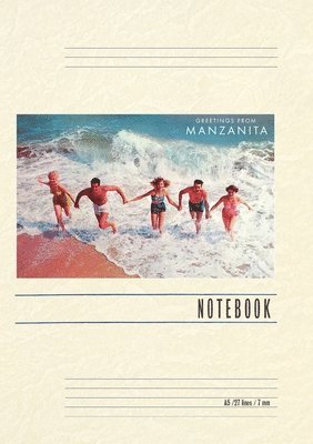 bokomslag Vintage Lined Notebook Greetings from Manzanita