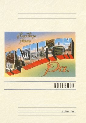 bokomslag Vintage Lined Notebook Greetings from Hazelton, Pennsylvania