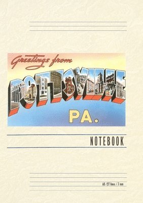 bokomslag Vintage Lined Notebook Greetings from Pottsville, Pennsylvania