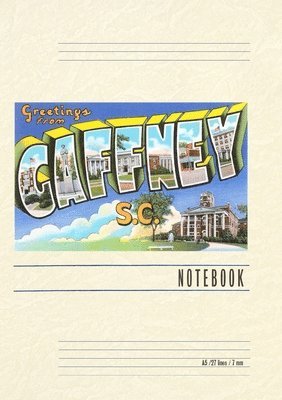 Vintage Lined Notebook Greetings from Gaffney, Häftad