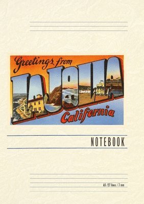 bokomslag Vintage Lined Notebook Greetings from La Jolla, California