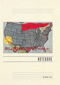 bokomslag Vintage Lined Notebook Greetings from La Jolla, California, US Map