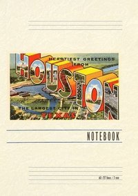 bokomslag Vintage Lined Notebook Heartiest Greetings from Houston, Texas