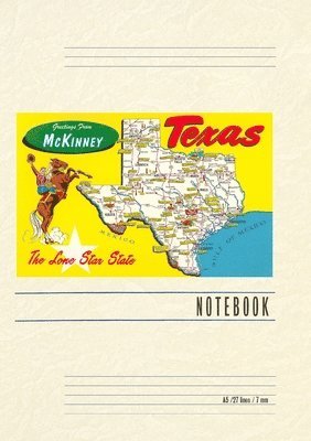 bokomslag Vintage Lined Notebook Greetings from McKinney, Texas, Map