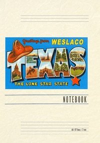 bokomslag Vintage Lined Notebook Greetings from Weslaco, Texas