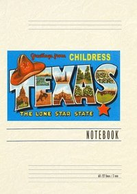 bokomslag Vintage Lined Notebook Greetings from Childress, Texas