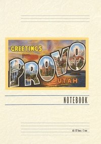 bokomslag Vintage Lined Notebook Greetings from Provo, Utah