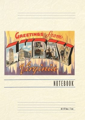 Vintage Lined Notebook Greetings from Luray 1