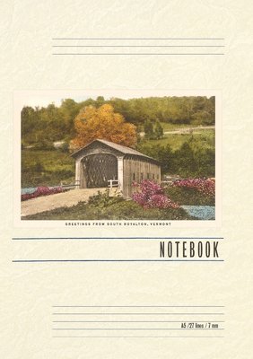 bokomslag Vintage Lined Notebook Greetings from South Royalton, Covered Bridge