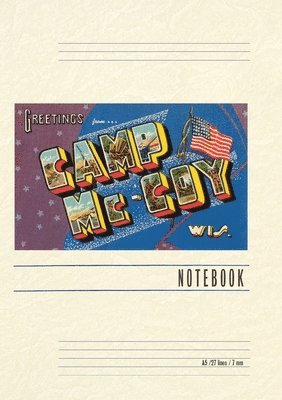 bokomslag Vintage Lined Notebook Greetings from Camp McCoy, Wisconsin