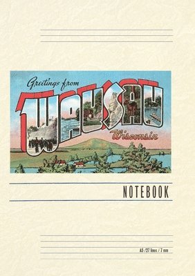 bokomslag Vintage Lined Notebook Greetings from Wausau, Wisconsin