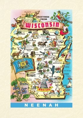 Vintage Lined Notebook Greetings from Neenah, Häftad
