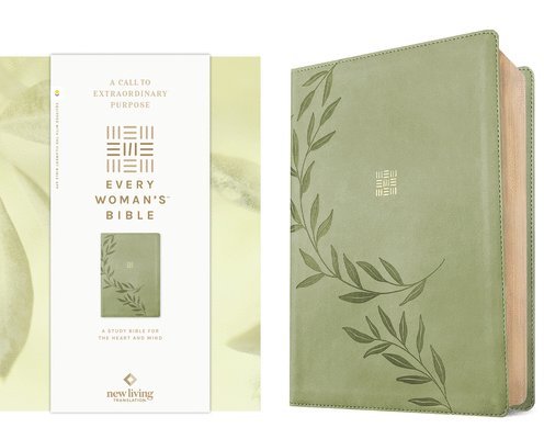 NLT Every Woman's Bible, Filament Enabled (Leatherlike, Olive Branch Green, Red Letter) 1