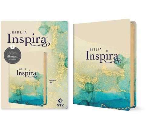 Biblia Inspira NTV con Filament  (SentiPiel, Oro), Inbunden
