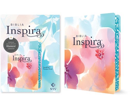 Nueva Traducción Viviente - Biblia Inspira NTV con Filament  (SentiPiel, Paraiso floral), Inbunden