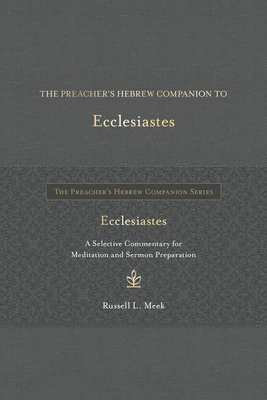 bokomslag The Preacher's Hebrew Companion to Ecclesiastes: A Selective Commentary for Meditation and Sermon Preparation