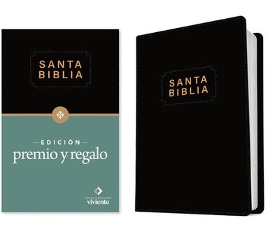 bokomslag Santa Biblia NTV, Edicion premio y regalo  (ViniPiel, Negro, Letra Roja)
