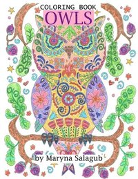 bokomslag Owls coloring book