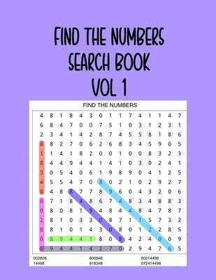 bokomslag Find the Numbers Search Book Vol 1: 200 Great Number Searches to Train your Brain