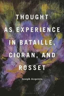 Thought as Experience in Bataille, Cioran, and Rosset