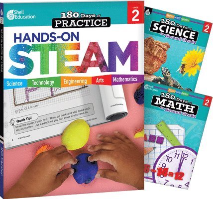 Multiple Authors, Melissa Laughlin - 180 Days(tm) Steam, Science, & Math Grade 2: 3-Book Set: Practice, Assess, Diagnose, Häftad