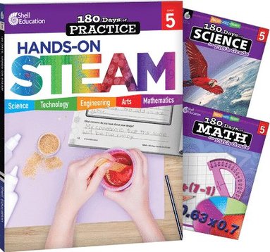 Jodene Lynn Smith, Multiple Authors, Lauren Homayoun, Kristin Kemp, Jodene Smith - 180 Days™: STEAM, Science, & Math Grade 5: 3-Book Set, Häftad