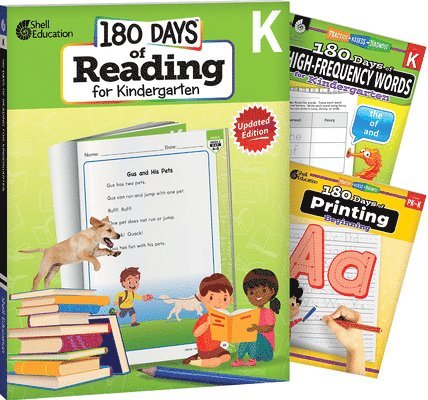 Multiple Authors, Jessica Hathaway - 180 Days(tm) Reading, High-Frequency Words, & Printing Grade K: 3-Book Set: Practice, Assess, Diagnose, Häftad