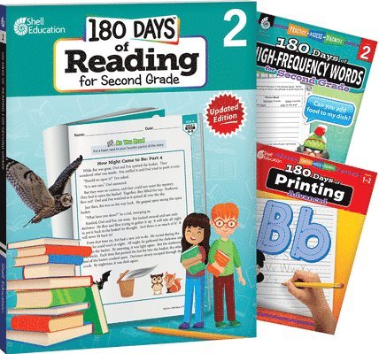 Adair Solomon, Shell Education, Multiple Authors, Heather Schwartz, Heather E. Schwartz - 180 Days™: Reading, High-Frequency Words, & Printing Grade 2: 3-Book Set, Häftad