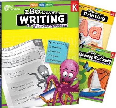 Multiple Authors, Tracy Pearce, Shireen Pesez Rhoades, Shell Education - 180 Days™: Writing, Spelling, & Printing Grade K: 3-Book Set, Häftad
