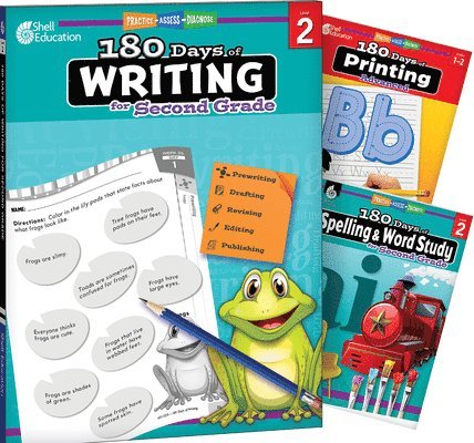 Multiple Authors, Shireen Pesez Rhoades - 180 Days(tm) Writing, Spelling, & Printing Grade 2: 3-Book Set: Practice, Assess, Diagnose, Häftad