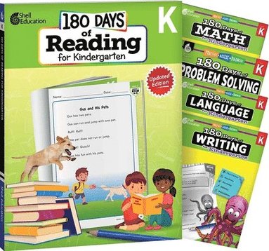 Chandra C. Prough, Multiple Authors, Elise Wallace, Christine Dugan, Chandra Prough - 180 Days™: Reading, Math, Language, Writing, & Problem Solving for Kindergarten: 5-Book Set, Häftad