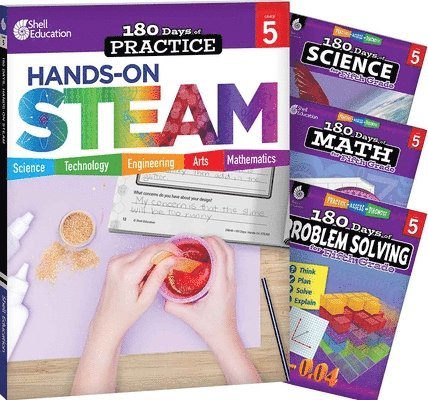 Kristin Kemp, Lauren Homayoun - 180 Days(tm) Steam, Science, Math, & Problem Solving Grade 5: 4-Book Set: Practice, Assess, Diagnose, Häftad