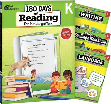 Chandra C. Prough, Tracy Pearce, Shireen Pesez Rhoades, Christine Dugan, Chandra Prough - 180 Days™: Reading 2nd Ed, Writing, Spelling, & Language Grade K: 4-Book Set, Häftad