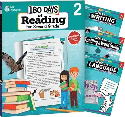 Kristi Sturgeon, Brenda A. Van Dixhorn - 180 Days(tm) Reading 2nd Ed, Writing, Spelling, & Language Grade 2: 4-Book Set: Practice, Assess, Diagnose, Häftad