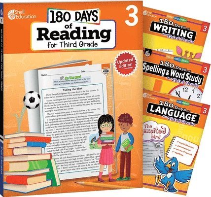 Alyxx Melendez, Kristi Sturgeon - 180 Days(tm) Reading 2nd Ed, Writing, Spelling, & Language Grade 3: 4-Book Set: Practice, Assess, Diagnose, Häftad