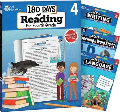 Curtis Slepian, Suzanne I. Barchers, Suzanne Barchers, Shireen Pesez Rhoades, Kristin Kemp - 180 Days™: Reading 2nd Ed, Writing, Spelling, & Language Grade 4: 4-Book Set, Häftad