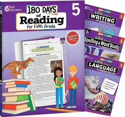 Kathleen N. Kopp, Torrey Maloof - 180 Days(tm) Reading 2nd Ed, Writing, Spelling, & Language Grade 5: 4-Book Set: Practice, Assess, Diagnose, Häftad