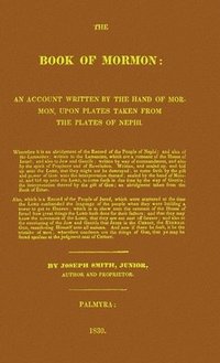 bokomslag Book of Mormon 1830 Replica