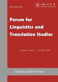 bokomslag Forum for Linguistics and Translation Studies Issue I